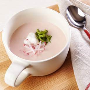 creamy radish soup
